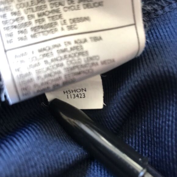 VTG Y2K 00s Nike Shirt Mens XL Navy Blue Long Sleeve Athletic Embroidered Swoosh - Picture 6 of 10